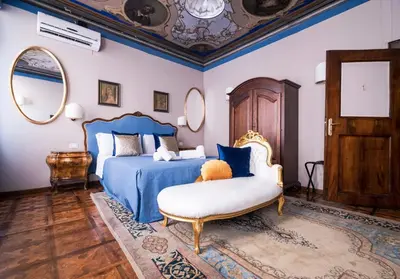 Letto o letti in una camera di Ca' Lavezzera