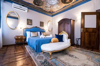 Letto o letti in una camera di Ca' Lavezzera