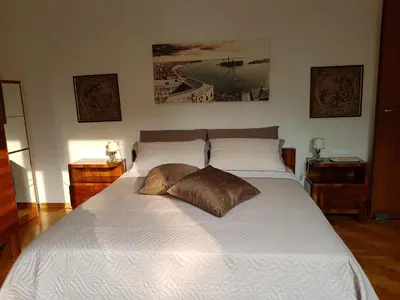 Letto o letti in una camera di Appartamento Angelo Emo