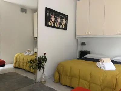 Letto o letti in una camera di Solo TUO