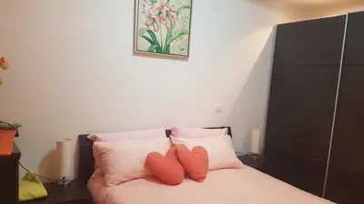 Letto o letti in una camera di B&B Kristina