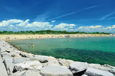 Paesaggio naturale nelle vicinanze del campeggio