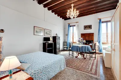 Area soggiorno di Ca' Badoer West Studio