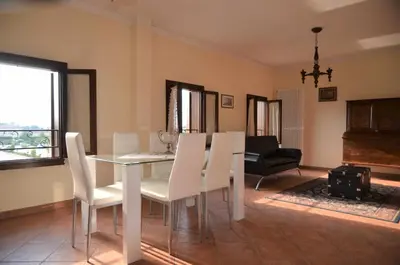 Area soggiorno di Elegante ed economico appartamento a Camposampiero