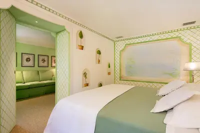 Letto o letti in una camera di Villa il Galero