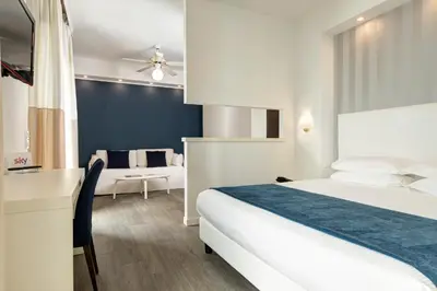 Letto o letti in una camera di Hotel Byron Bellavista