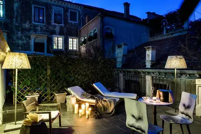Area soggiorno di Hotel Palazzina Grassi