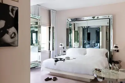 Letto o letti in una camera di Hotel Palazzina Grassi