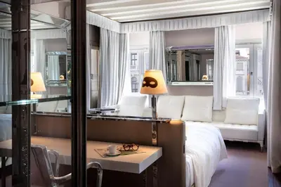 Letto o letti in una camera di Hotel Palazzina Grassi