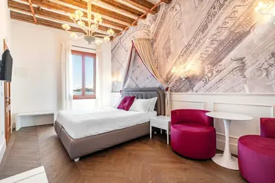 Letto o letti in una camera di Porta da mar
