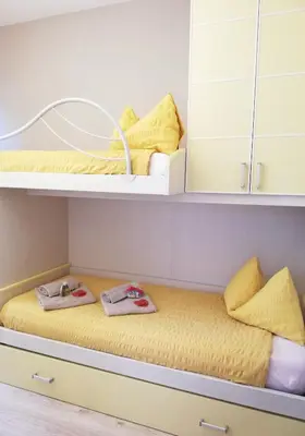 Letto o letti in una camera di B&C Apartments