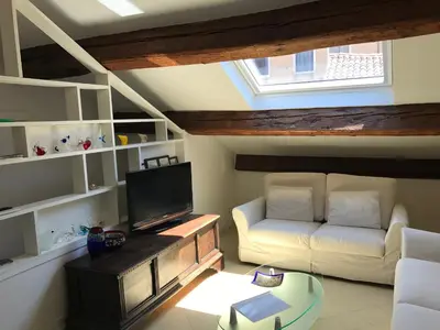 Area soggiorno di Moonlight Attic