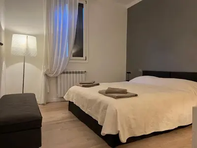 Letto o letti in una camera di Appartamento Campo Ruga 314