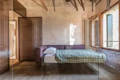 Letto o letti in una camera di La Canonica