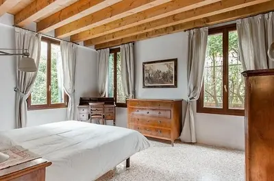 Letto o letti in una camera di Casa Contarini