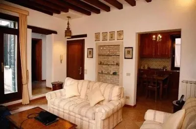 Area soggiorno di Venice Salute Apartments