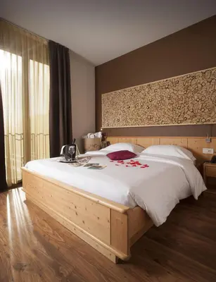 Letto o letti in una camera di Garden Relais