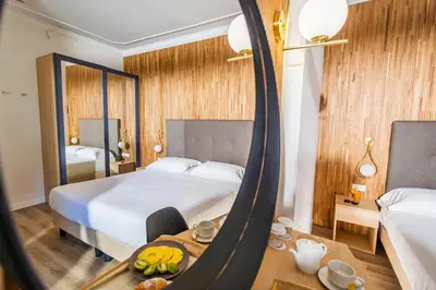 Letto o letti in una camera di Hotel Terme Formentin