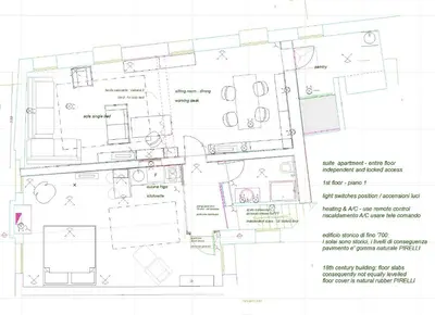 Planimetria di Suite Apartment San Marco 1825