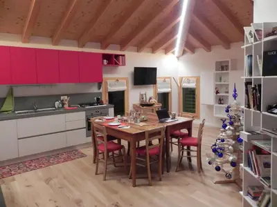 Cucina o angolo cottura di da Meri tra le colline del prosecco DOCG locazione turistica