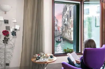 Vista sul fiume nelle vicinanze della casa vacanze