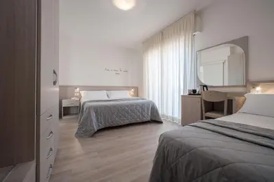 Letto o letti in una camera di Hotel Anny