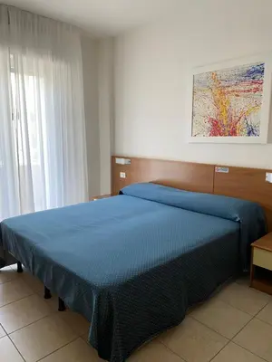 Letto o letti in una camera di Hotel Ivana