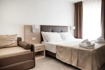Letto o letti in una camera di Hotel Solemare - Frontemare - 3 Stelle Superior