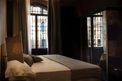 Letto o letti in una camera di Aqua Apartments