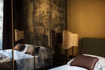 Letto o letti in una camera di Aqua Apartments