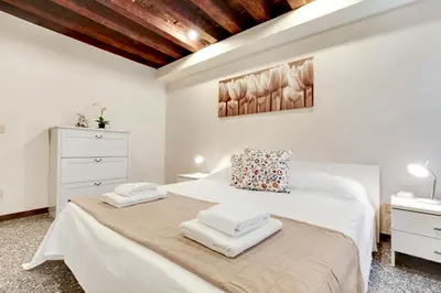 Letto o letti in una camera di Peggy Guggenheim Venice Apartment