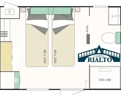 Planimetria di Camping Rialto Village