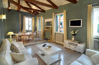 TV o dispositivi per l'intrattenimento presso Ca' Dell'Artista Apartment with Terrace