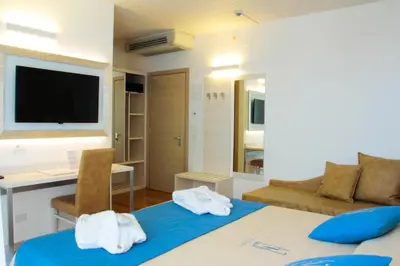 Letto o letti in una camera di Hotel Hollywood***S
