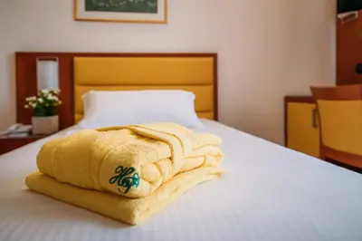 Letto o letti in una camera di Hotel Terme Antoniano