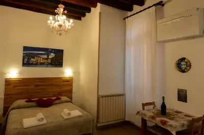 Letto o letti in una camera di Ca' del Megio