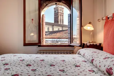 Letto o letti in una camera di Ca' Badoer Family