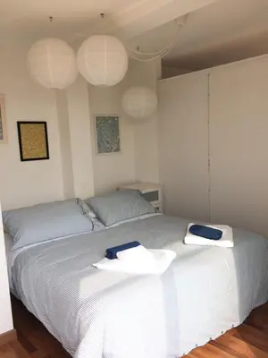 Letto o letti in una camera di Mansarda Santa Giustina