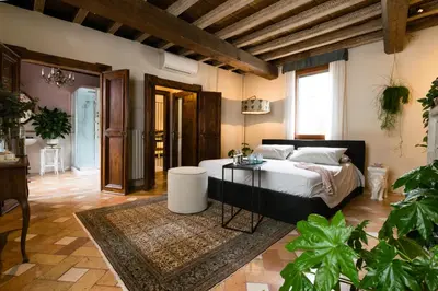 Letto o letti in una camera di Little Garden