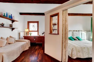 Letto o letti in una camera di Ca' Badoer East Studio