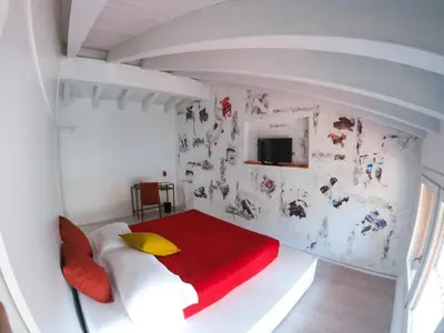 Letto o letti in una camera di Relais Officina del Tempo