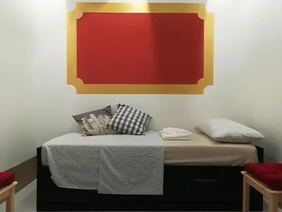 Letto o letti in una camera di Calle della Pietà
