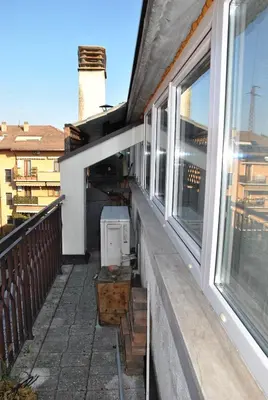 Balcone o terrazza di La Mansarda più bella e luminosa vicino al centro!