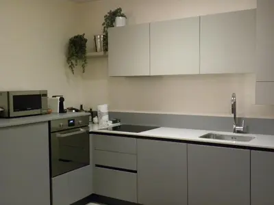 Cucina o angolo cottura di Portico Oscuro Deluxe Apartment - centro città