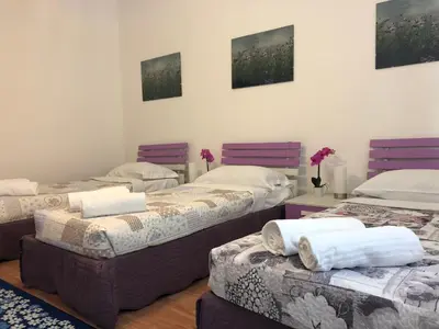 Letto o letti in una camera di Hotel Venice Tour