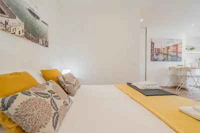 Letto o letti in una camera di Linda's House