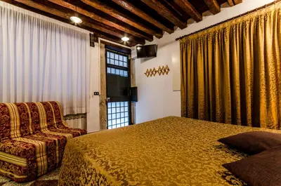 Area soggiorno di Venice Apartments