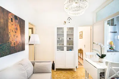 Area soggiorno di Veneziacentopercento Alle Ancore Apartment