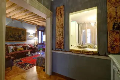 Area soggiorno di Campanile alla Canonica (Design House)