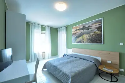Letto o letti in una camera di Deep Green